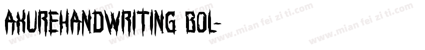 AxureHandwriting Bol字体转换
